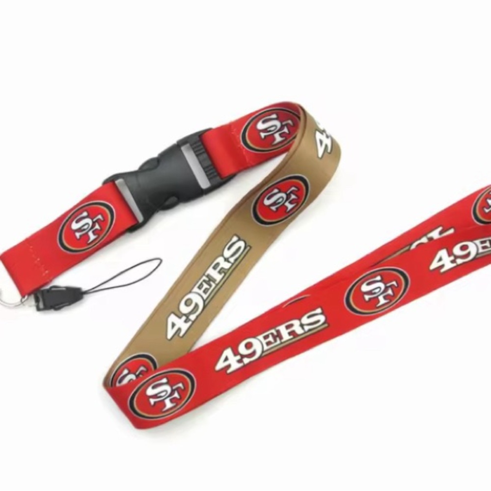 SAN FRANCISCO 49ERS NFL KEYCHAIN LANYARD